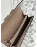 (RAYA PROMO) GUCCI CONTINENTAL BOW WALLET IN BEIGE GG GUCCISSIMA LEATHER 