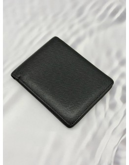 (RAYA PROMO) LOUIS VUITTON MULTIPLE WALLET IN BLACK TAIGA LEATHER 