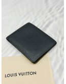 (RAYA PROMO) LOUIS VUITTON MULTIPLE WALLET IN DARK BLUE TAIGA LEATHER 