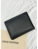 (RAYA PROMO) LOUIS VUITTON MULTIPLE WALLET IN DARK BLUE TAIGA LEATHER 