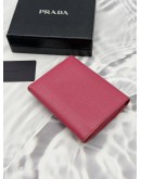 (RAYA PROMO) PRADA TRI-FOLD WALLET IN PINK SAFFIANO LEATHER 