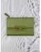 (RAYA PROMO) BRAUN BUFFEL TRI-FOLD WALLET IN LIGHT OLIVE GREEN LEATHER 