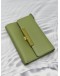 (RAYA PROMO) BRAUN BUFFEL TRI-FOLD WALLET IN LIGHT OLIVE GREEN LEATHER 