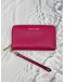 (RAYA PROMO) (LIKE NEW) MICHAEL KORS ZIP AROUND SMALL WALLET IN PINK LEATHER 