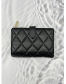 (RAYA PROMO) (LIKE NEW) KATE SPADE CAREY COMPACT WALLET IN BLACK LEATHER 