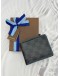 (RAYA PROMO) LOUIS VUITTON MULTIPLE WALLET IN BLACK WITH BLUE DAMIER GRAPHITE CANVAS -FULL SET-