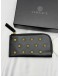 (RAYA PROMO) VERSACE MEDUSA STUDDED CARD CASE IN BLACK LEATHER -FULL SET-