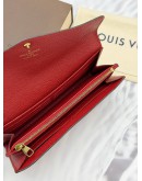 (RAYA PROMO) LOUIS VUITTON SARAH WALLET IN RED MONOGRAM EMPREINTE LEATHER -FULL SET-