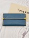 (RAYA PROMO) LOUIS VUITTON PORTE TRESOR INTERNATIONAL WALLET IN BLUE SUHALI LEATHER 