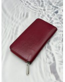 (RAYA PROMO) LOUIS VUITTON ZIPPY WALLET IN BURGUNDY EPI LEATHER 