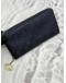 (RAYA PROMO) GUCCI ZIP AROUND LONG WALLET IN DARK BLUE GG IMPRIME CANVAS