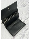 (RAYA PROMO) CHRISTIAN DIOR LADY DIOR FRENCH WALLET IN BLACK LAMBSKIN LEATHER 