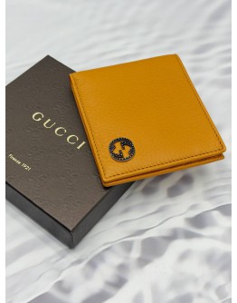 (RAYA PROMO) (UNUSED) GUCCI MULTIPLE WALLET IN ORANGE LEATHER 