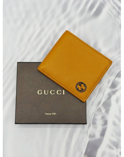 (RAYA PROMO) (UNUSED) GUCCI MULTIPLE WALLET IN ORANGE LEATHER 