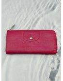(RAYA PROMO) FURLA ZIP AROUND LONG WALLET IN LIGHT PINK LEATHER 