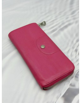 (RAYA PROMO) FURLA ZIP AROUND LONG WALLET IN LIGHT PINK LEATHER 