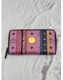 (RAYA PROMO) MCM ZIP AROUND LONG WALLET IN MULTICOLOR VISETOS LEATHER 