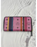 (RAYA PROMO) MCM ZIP AROUND LONG WALLET IN MULTICOLOR VISETOS LEATHER 