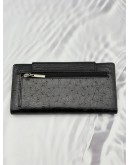 (RAYA PROMO) AMBASSADOR ROBERTA LONG FLAP WALLET IN BLACK LEATHER 