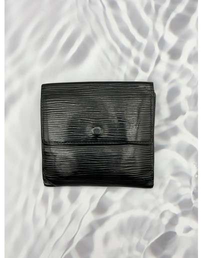 (RAYA PROMO) LOUIS VUITTON COMPACT WALLET IN BLACK EPI LEATHER 