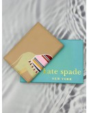 (RAYA PROMO) KATE SPADE SPICE THINGS UP CAMEL PASSPORT HOLDER IN BEIGE LEATHER 