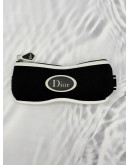 (RAYA PROMO) CHRISTIAN DIOR SUNGLASSES CASE IN BLACK WITH WHITE NEOPRENE 