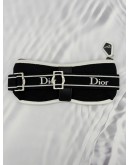 (RAYA PROMO) CHRISTIAN DIOR SUNGLASSES CASE IN BLACK WITH WHITE NEOPRENE 