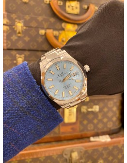 (LIKE NEW) 2024 BALL ENGINEER II MARVELIGHT CHRONOMETER REF NM9026C LIGHT BLUE DIAL 40MM AUTOMATIC WATCH