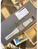 (LIKE NEW) 2021 BELL & ROSS BLACK CERAMIC COMMANDO CE REF BR0392 DESERT GRAY DIAL 42MM AUTOMATIC WATCH
