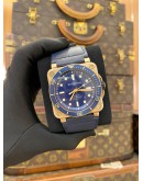 2022 BELL & ROSS BR0392 DIVER BRONZE BLUE CALFSKIN LEATHER STRAP LIMITED 999 PIECES REF BR0392-DIV-B BLUE DIAL 42MM AUTOMATIC WATCH -FULL SET-