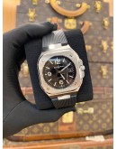 (LIKE NEW) 2023 BELL & ROSS BR05 BLACK STEEL REF BR05A-BL-ST/SRB BLACK DIAL 40MM AUTOMATIC WATCH -FULL SET-