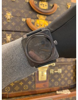 2019 BELL & ROSS BR01-92 PHANTOM LIMITED EDITION 500PCS REF BR01-92 BLACK DIAL 45MM AUTOMATIC WATCH -FULL SET-