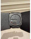 (UNUSED) 2022 BELL & ROSS BR03-92 PHANTOM CERAMIC BLACK 42MM AUTOMATIC WATCH -FULL SET-