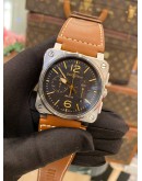 (UNUSED) 2020 BELL & ROSS BR 03-94 CHRONOGRAPH BLACK DIAL 42MM AUTOMATIC WATCH -FULL SET-