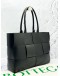 (LIKE NEW) BOTTEGA VENETA MEDIUM ARCO TOTE BAG IN BLACK INTRECCIATO LEATHER