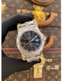 (LIKE NEW) 2016 BREITLING COLT GMT REF A32350 BLACK DIAL 40MM AUTOMATIC WATCH -FULL SET-