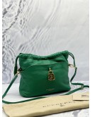 BURBERRY LITTLE CRUSH CROSSBODY BAG IN GREEN LEATHER