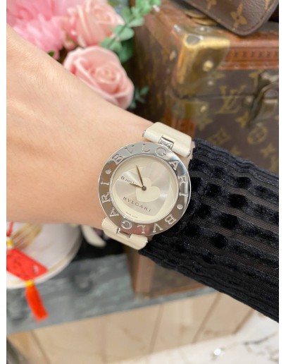 BVLGARI B.ZERO 1 LADIES REF BZ35S WHITE DIAL 35MM QUARTZ WATCH