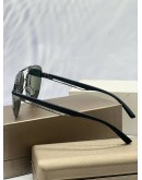 (LIKE NEW) BVLGARI PILOT SUNGLASSES IN DARK GREEN -FULL SET- 