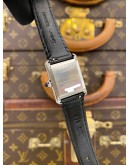 (UNUSED) 2022 CARTIER TANK MUST STEEL REF WSTA0060 SILVER WITH ROMAN NUMERALS DIAL 22MM QUARTZ WATCH -FULL SET-