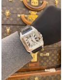 2018 CARTIER SANTOS 100 XL REF 2656 WHITE ROMAN NUMERALS DIAL 38MM X 51MM AUTOMATIC WATCH -FULL SET-