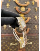 (LIKE NEW) 2025 CARTIER PANTHÈRE DE CARTIER 18K 750 YELLOW GOLD REF W2PN0007 WHITE ROMAN NUMERALS DIAL 27MM X 37MM QUARTZ WATCH