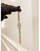 2020 CARTIER TONNEAU MINI 18K 750 WHITE GOLD FACTORY DIAMOND LIMITED EDITION REF 2545 WHITE ROMAN NUMERALS DIAL 15MM X 27MM QUARTZ WATCH 