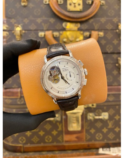 2010 ZENITH EL PRIMERO T OPEN CHRONOMASTER REF 03.0240.4021/02.C495 SILVER DIAL 40MM AUTOMATIC WATCH