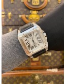 2018 CARTIER SANTOS 100 XL REF 2656 WHITE ROMAN NUMERALS DIAL 38MM X 51MM AUTOMATIC WATCH