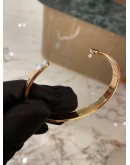 (UNUSED) 2023 CARTIER LOVE CUFF BRACELET SIZE 18 IN 18K 750 ROSE GOLD -FULL SET-