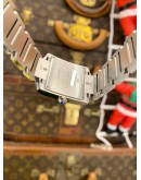 (LIKE NEW) 2017 CARTIER TANK FRANCAISE LADIES REF 3751 WHITE DIAMOND DIAL 25MM X 30MM QUARTZ WATCH -FULL SET-