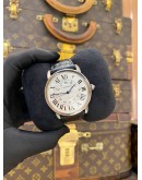 2017 CARTIER RONDE SOLO DE CARTIER XL REF 3517 WHITE ROMAN NUMERALS DIAL 42MM AUTOMATIC WATCH -FULL SET-