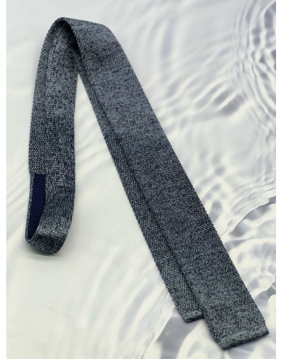 CERRUTI 1881 TIE IN BLUE KNITTED SILK