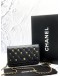 (LIKE NEW) MICROCHIP CHANEL 18K LUCKY CHARMS WALLET ON CHAIN IN BLACK LAMBSKIN LEATHER -FULL SET-